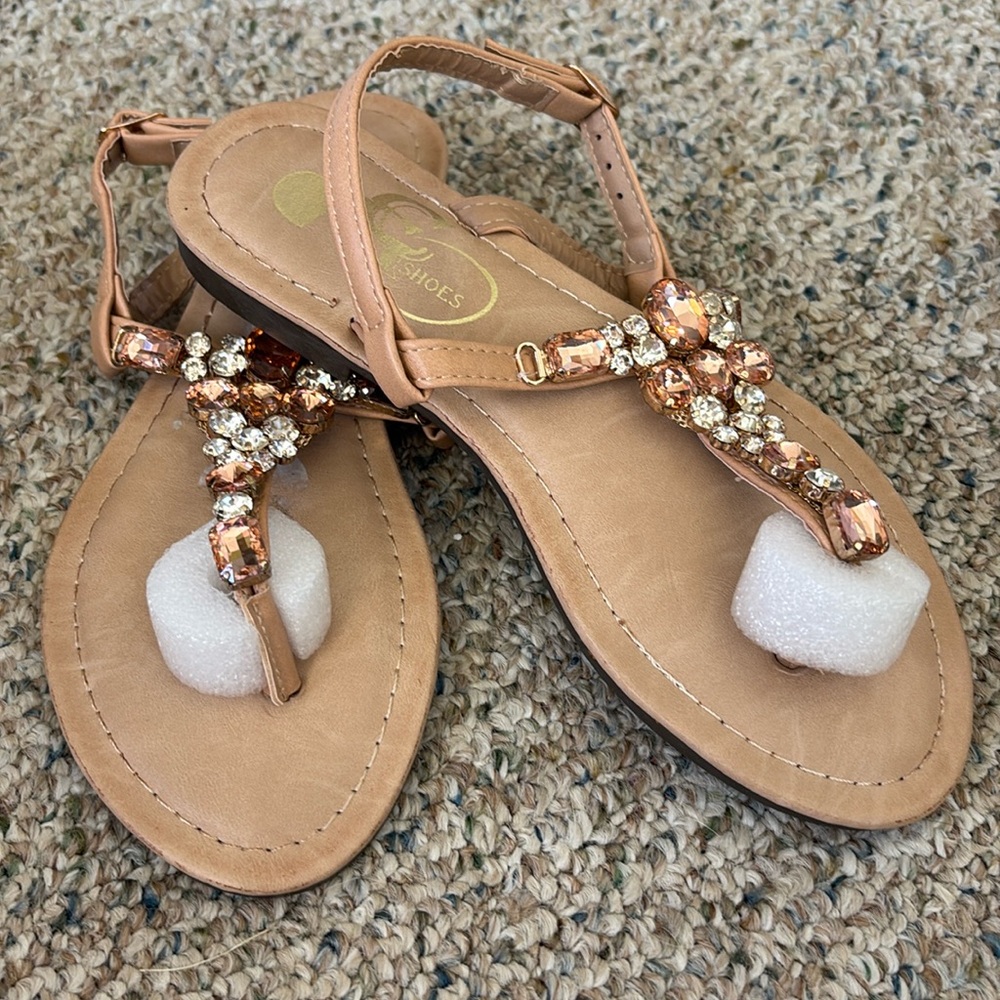 Nova Nude Bling Sandles